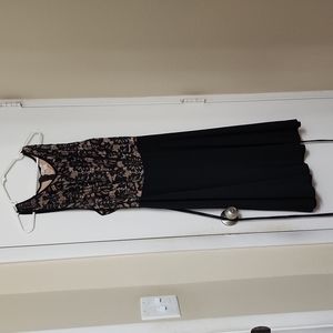 Black Lace Sleeveless Dress